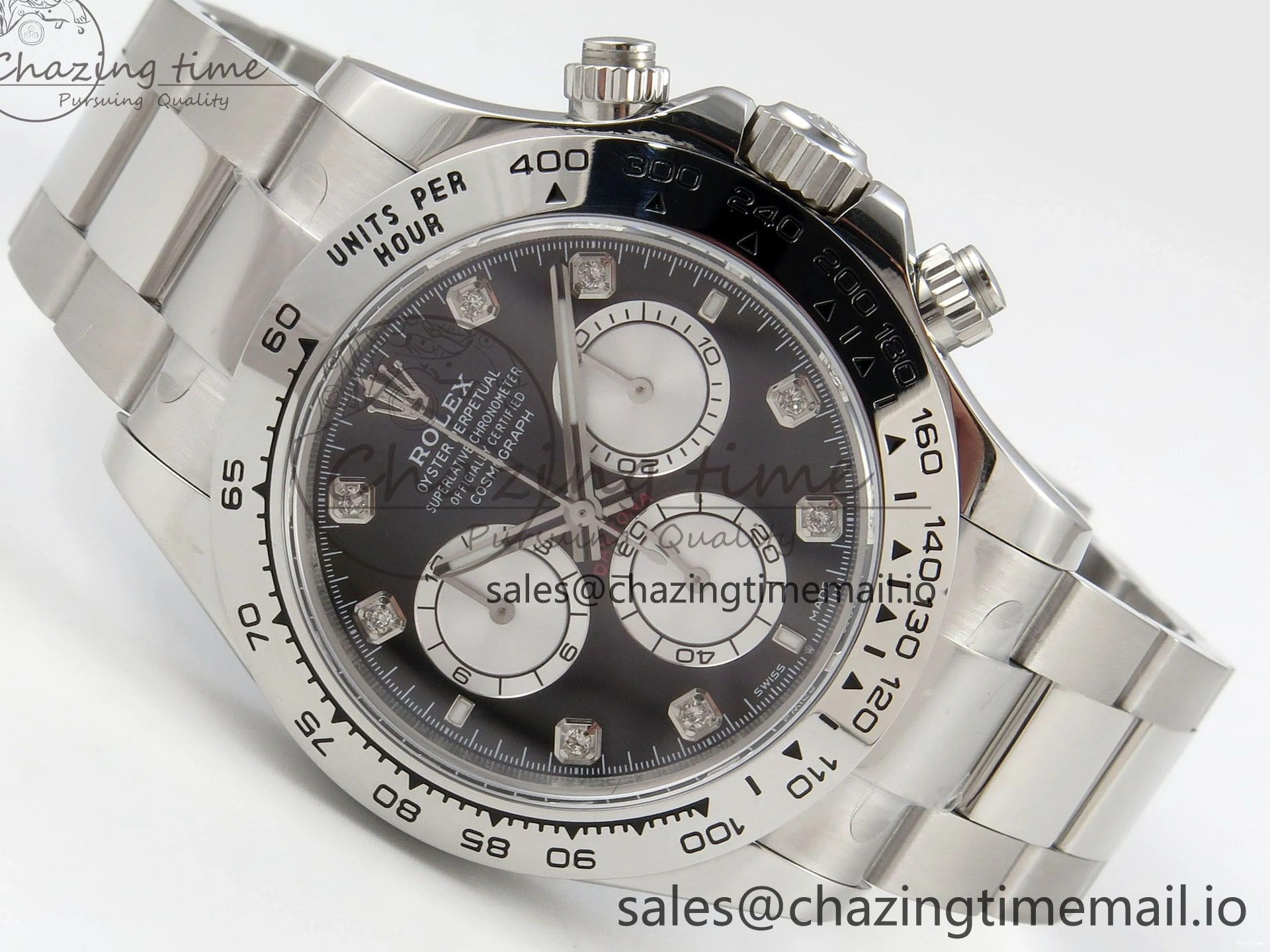 MiroTime 0327 Tailored Daytona 126509 Clean 1:1 Best Edition Black SS Dial on SS Bracelet Super Clone DD 255